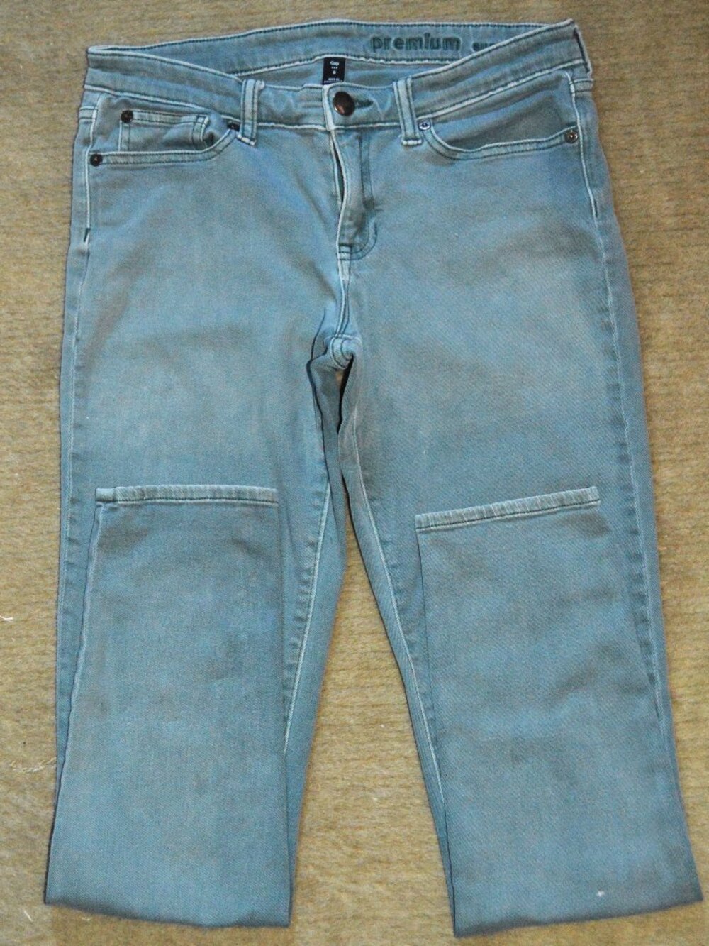 Gap women's 6 jeans skinny light green